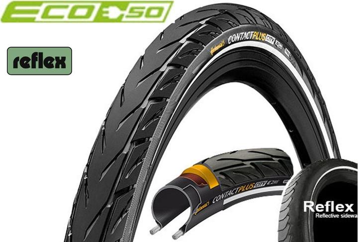 Actual product image Continental Contact Plus City (28 x 1 3/8 x 1 5/8, 37-622)
