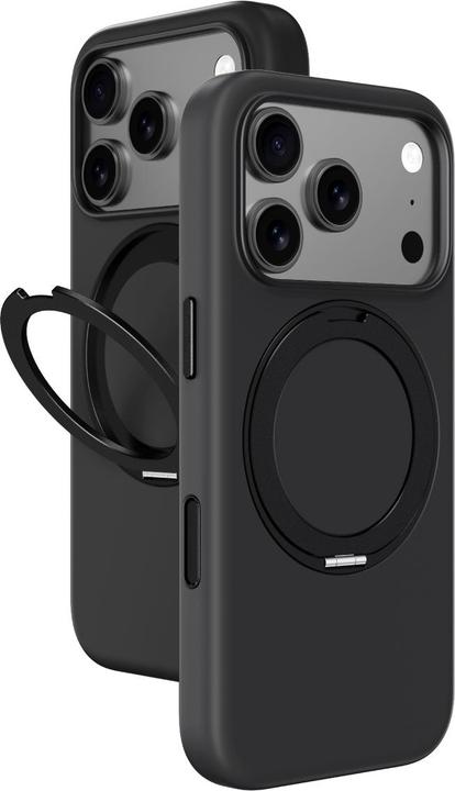 Actual product image Amazingthing Cloudie iPhone 17 Pro Max Hülle mit Ständer - Schwarz (Apple iPhone 17 Pro Max)