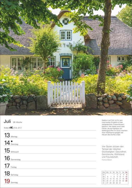 Produktbild Deutsche Küsten Wochenplaner 2026 - Eine Reise in 53 Bildern