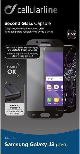 Produktbild Cellularline Second Glass Capsule (1 Stk., Samsung Galaxy J3 (2017))