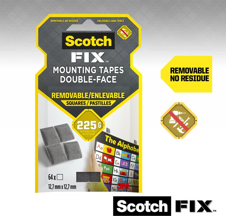 Actual product image Scotch Scotch-Fix Removable Mounting Squares