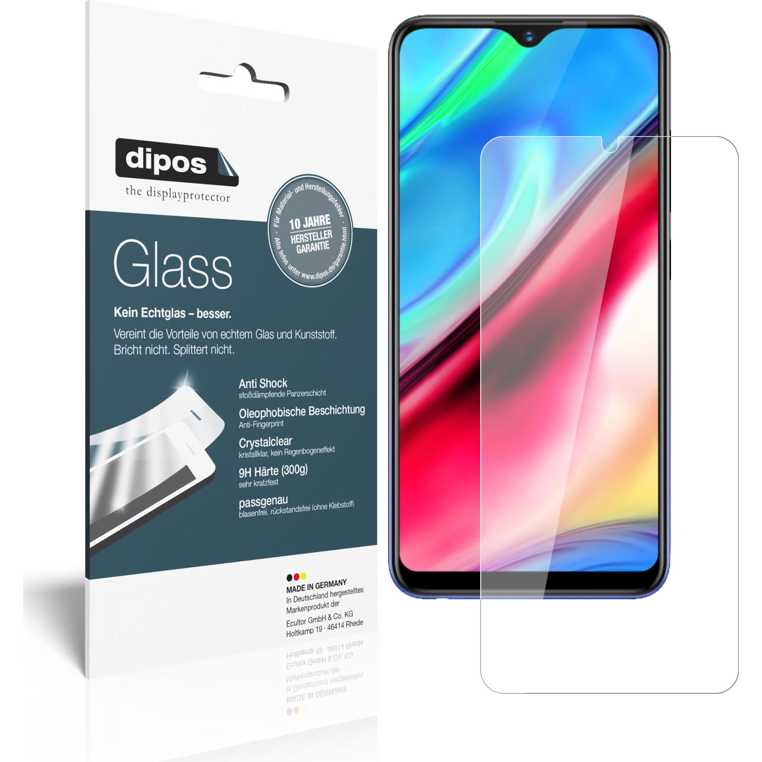 Dipos Displayschutz Anti-Shock (2 Stück, Vivo Y91i), Smartphone Schutzfolie, Transparent