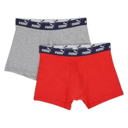 Puma, Herren, Unterhosen, Elements Men Basic Boxers 2p Red, Rot, (Xl, 2er Pack)