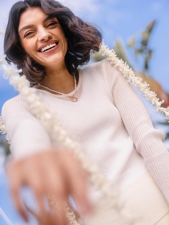 Image du produit Purelei Charm Kette mit Perlen (Acier inoxydable, Eau douce)