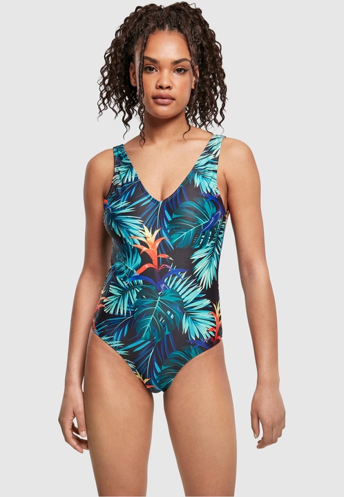 Produktbild Urban Classics Ladies High Leg Pattern Swimsuit (M)