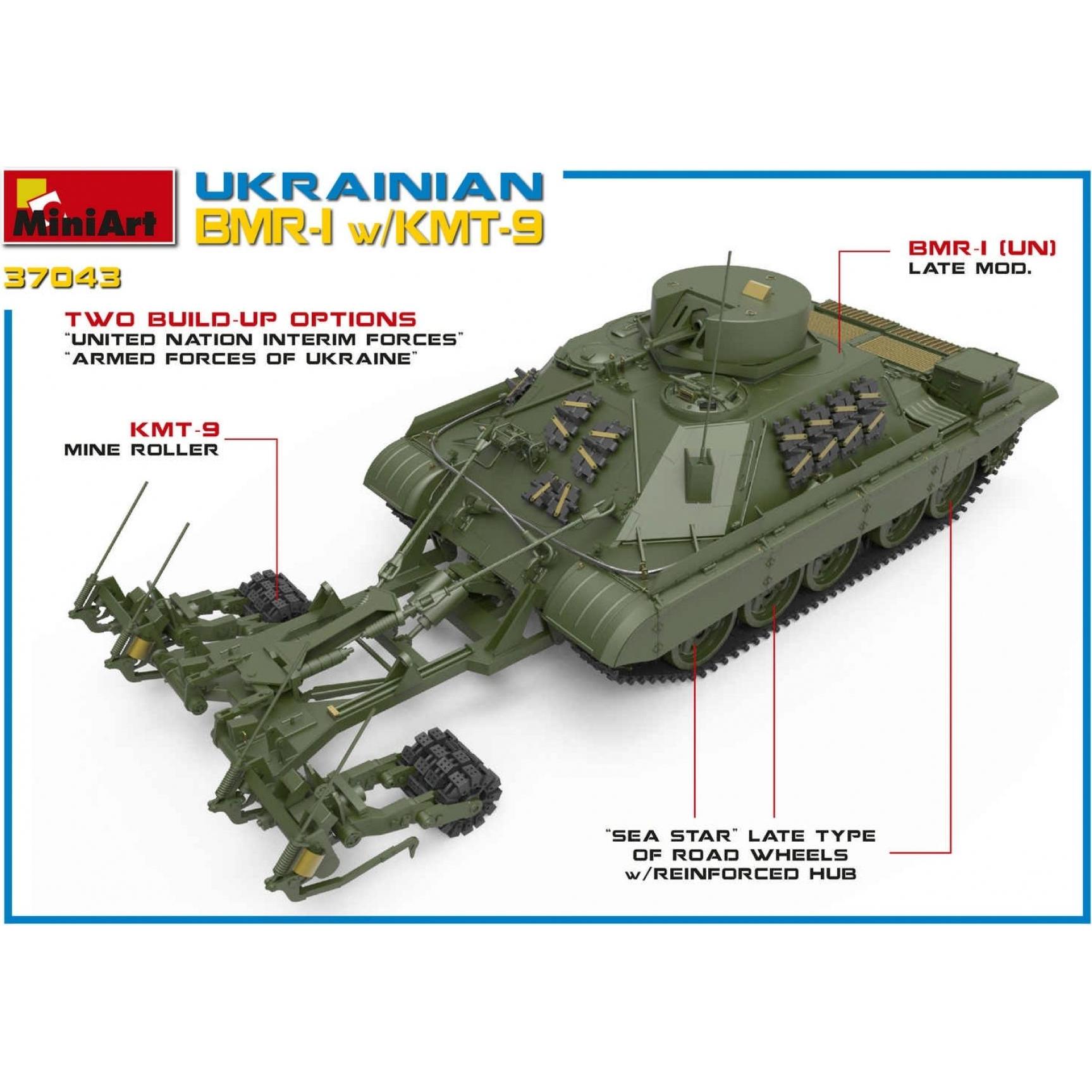 Mini art Ukrainian BMR-1 w/KMT-9 (37043)