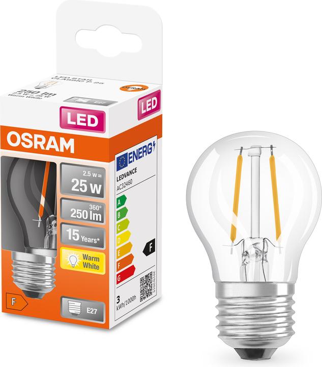 Produktbild Osram Led Retrofit Classic P (E27, 2.50 W, 250 lm, 1 x, F)