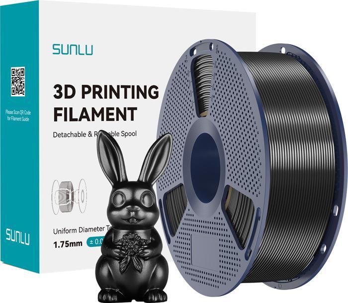 Sunlu PLA+ Seidenfilament (Schwarz) (PLA)