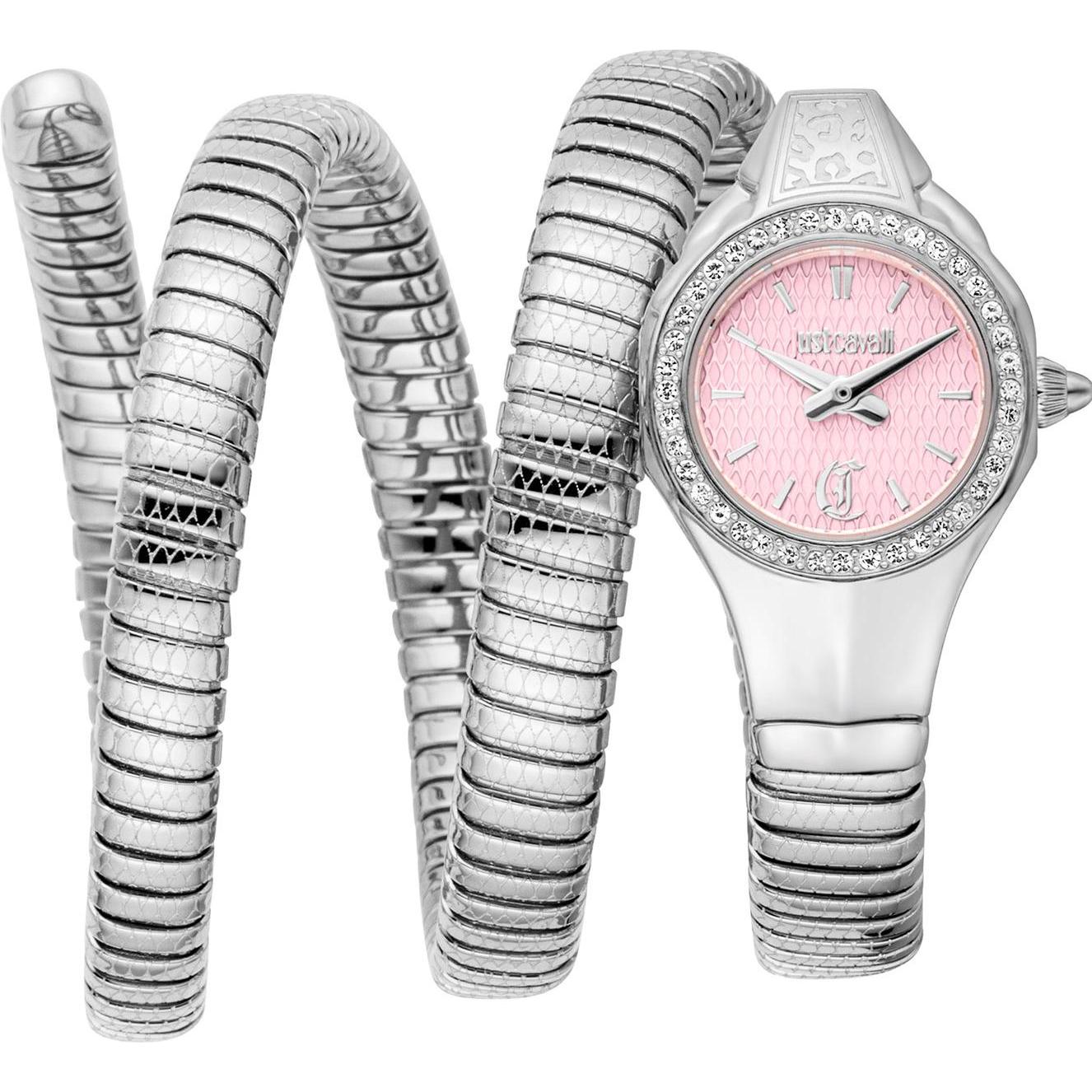 Just Cavalli, Armbanduhr, Signature Snake Vita - JC1L355M0015, Silber, (22 mm)
