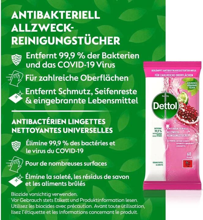 Produktbild Dettol Allzweck Reinigungstücher