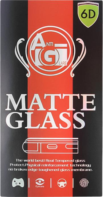 Produktbild OEM Gehärtetes Glas 6D mattiert für iPhone 12 / 12 Pro 6,1" schwarzer Rahmen