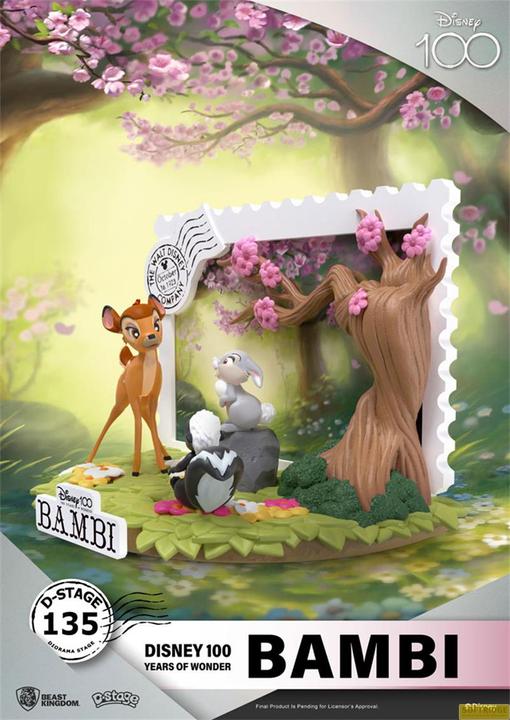 Actual product image Beast Kingdom Disney 100th Anniversary D-Stage PVC Diorama Bambi 12 cm