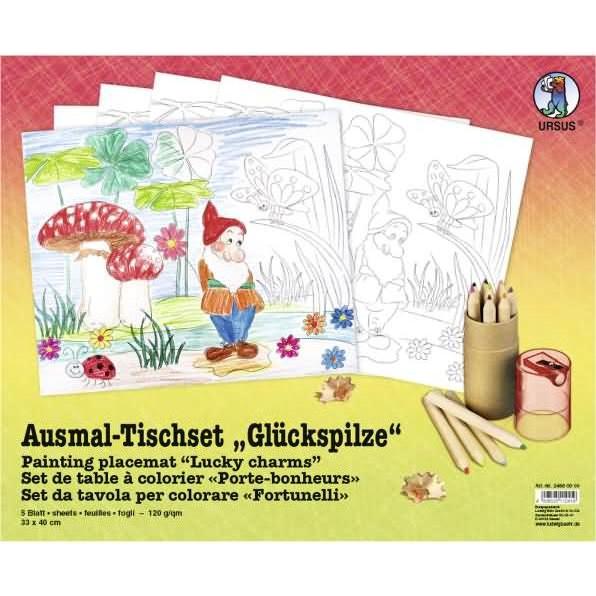 Thumbnail - Ursus Ausmaltischset Glückspilze
