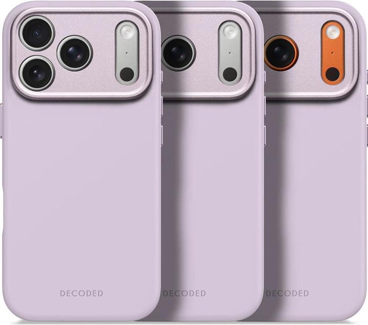 Actual product image Decoded Silicone Backcover Apple iPhone 17 Pro Lavender (Apple iPhone 17 Pro)