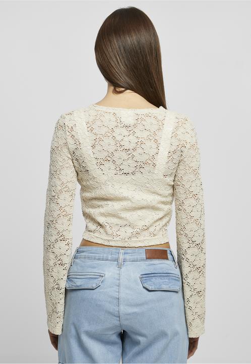 Immagine prodotto Urban Classics Camicia da donna in pizzo a maniche lunghe (L, S)