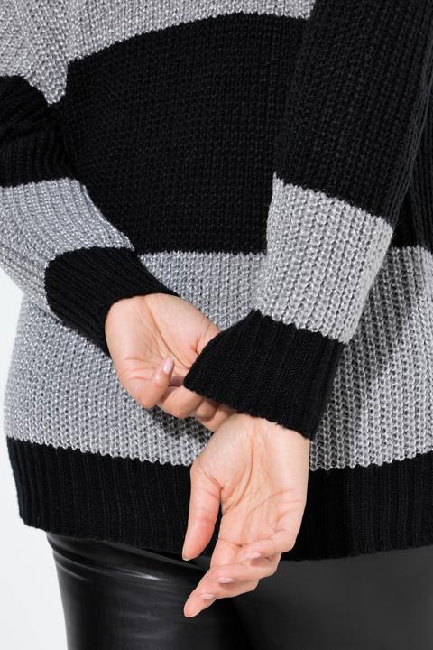 Immagine prodotto Angel of Style Pullover dal taglio dritto con righe e paillettes (54)