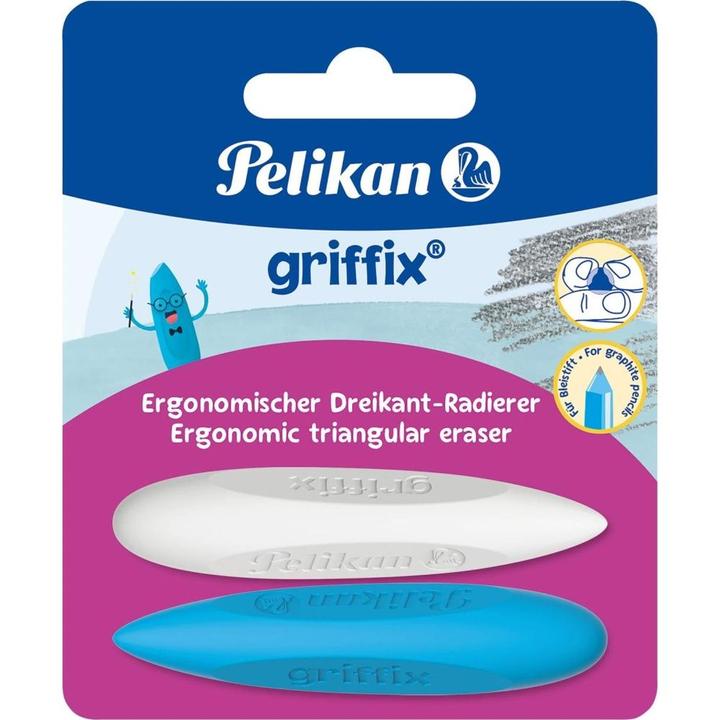 Productafbeelding Pelikan Gum 2ST Griffix blauw/wit