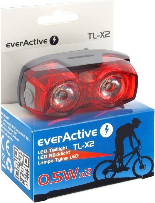 Produktbild Everactive LED Taillight TL-X2 Ultra Bright Rear Bicycle Light 2 LED