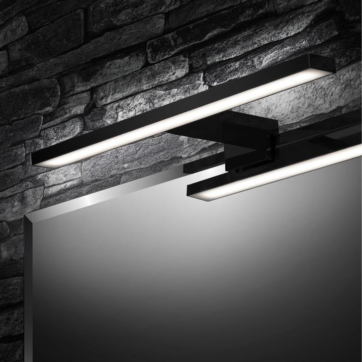 Actual product image Briloner LED mirror light, black, 1xLED platinum/5W (550 lm)