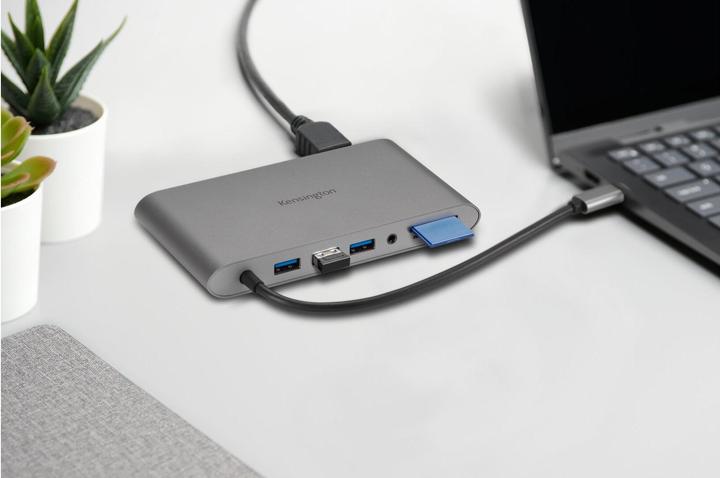 Productafbeelding Kensington UH1440p Mobiel USB-C 8-in-1 Docking Station (USB-C, 3 Havens)