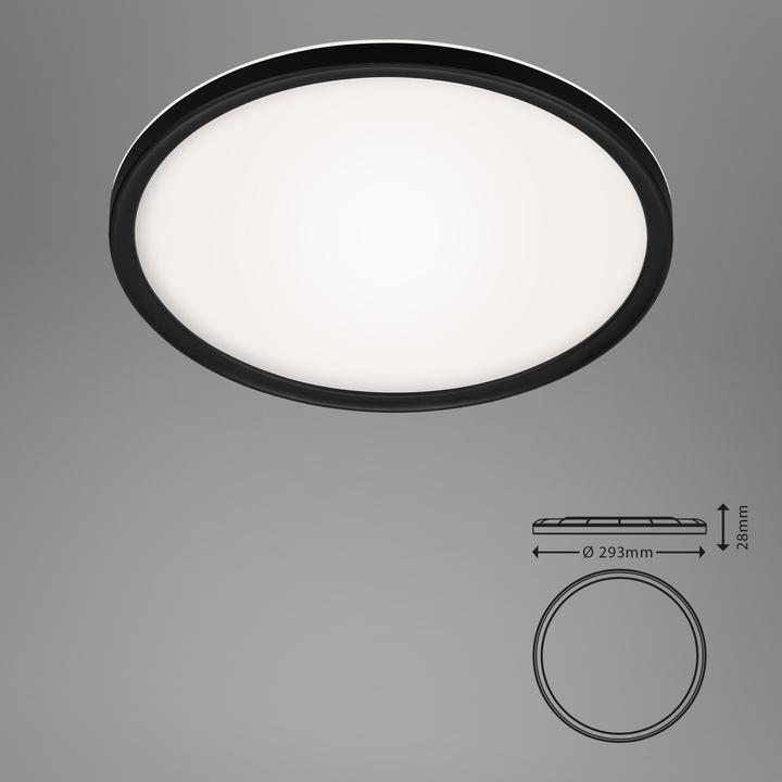 Actual product image Briloner Ultra flat CCT LED panel, black, 1xLED/18W (2400 lm)