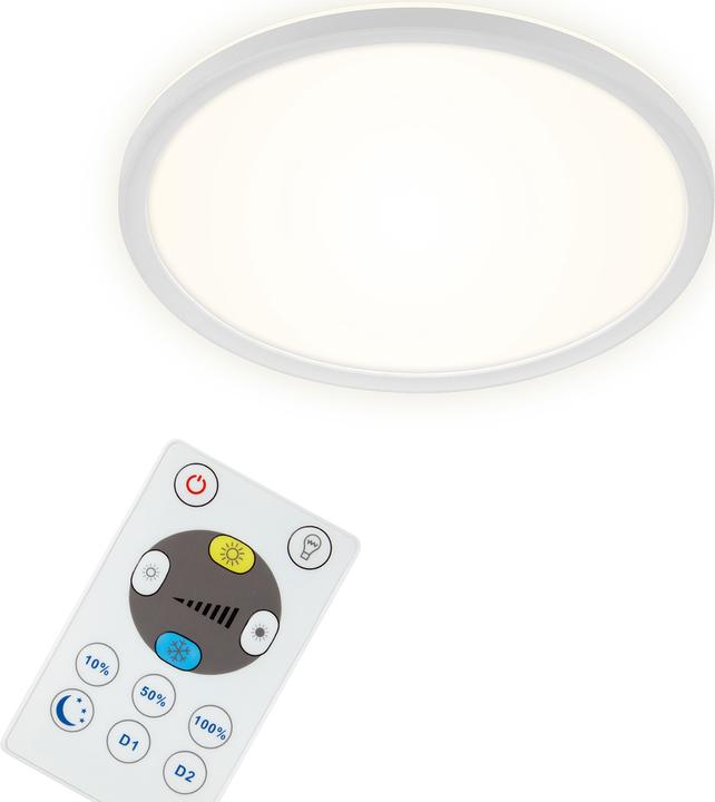 Actual product image Briloner Ultra flat CCT LED panel, white, 1xLED/18W (2400 lm)