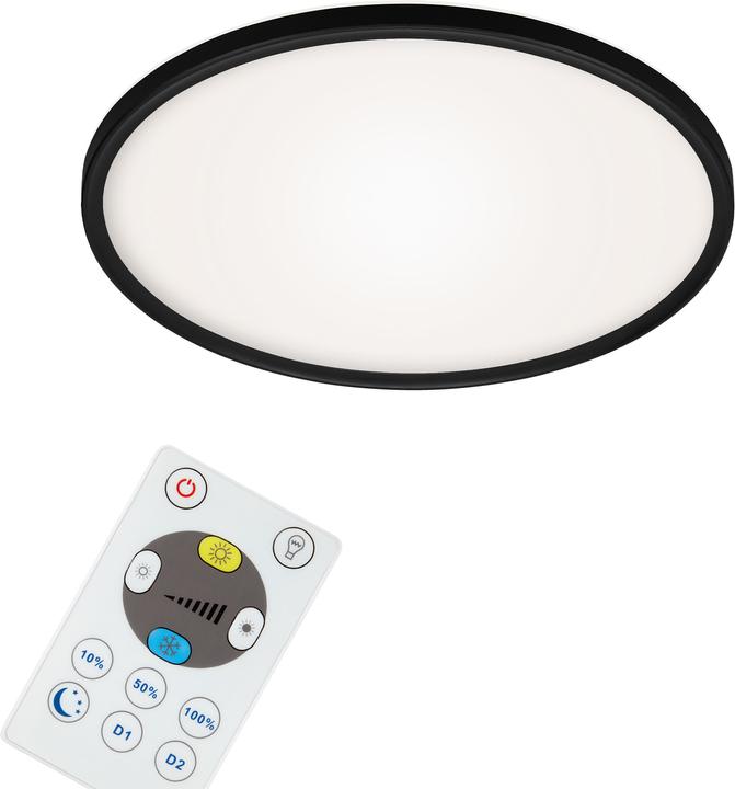 Actual product image Briloner Ultra flat CCT LED panel, black, 1xLED/22W (3000 lm)