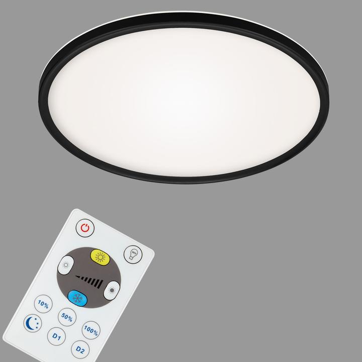 Actual product image Briloner Ultra flat CCT LED panel, black, 1xLED/22W (3000 lm)