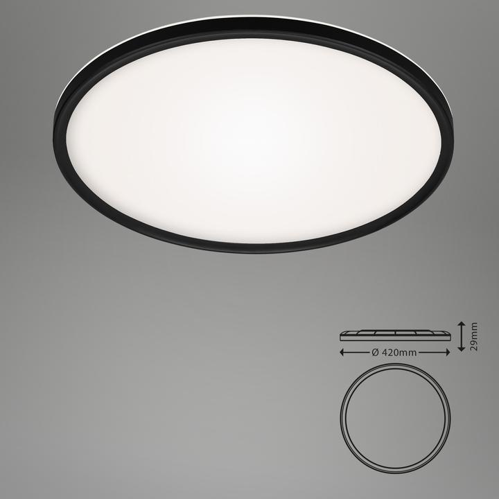 Actual product image Briloner Ultra flat CCT LED panel, black, 1xLED/22W (3000 lm)
