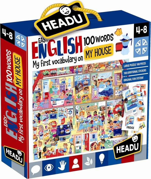 Actual product image Easy English 100 words My House (108 pieces)