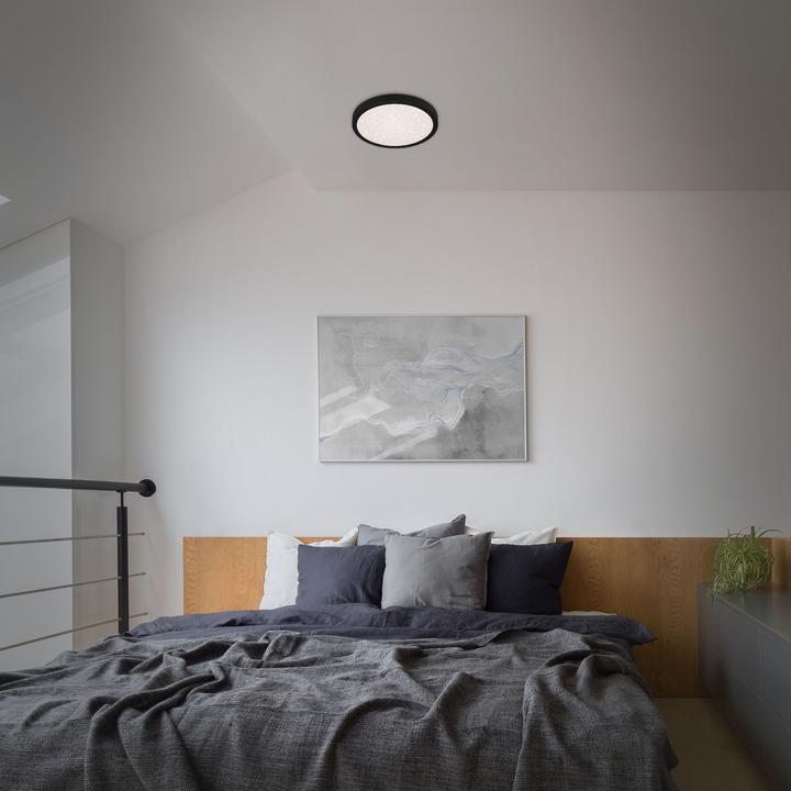 Produktbild Briloner LED Deckenleuchte mit Sternencover, schwarz, 1xLED/18W (2000 lm)