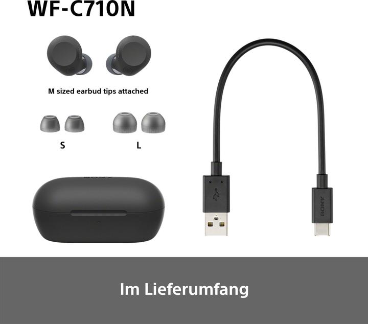 Actual product image Sony WF-C710N (NC, 8.50 h, Wireless)