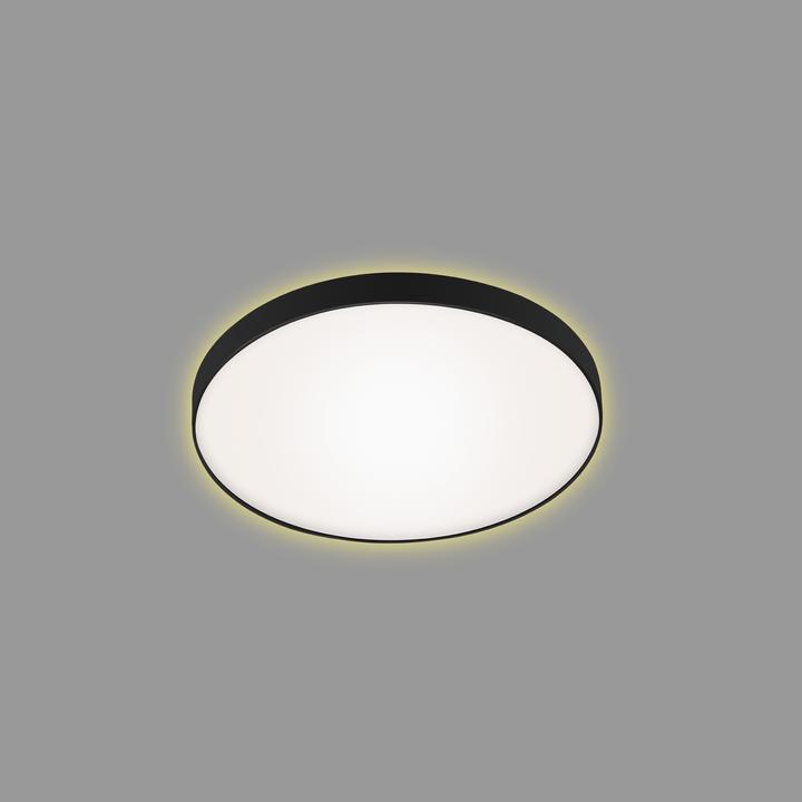 Actual product image Briloner LED ceiling light with backlight effect, white-black, 1xLED/12W (1200 lm)