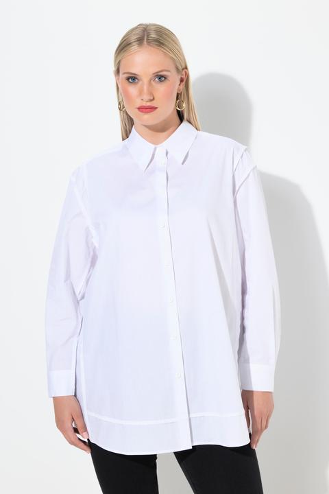 Produktbild Ulla Popken Hemdbluse, oversized, Linksnaht, Langarm (42, 44)
