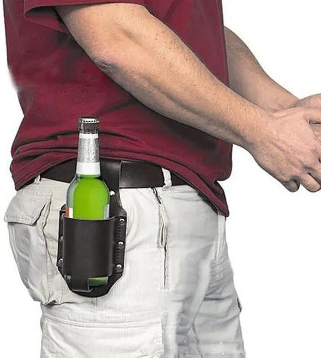Actual product image Fun Outside Portable Bottle Holder Black