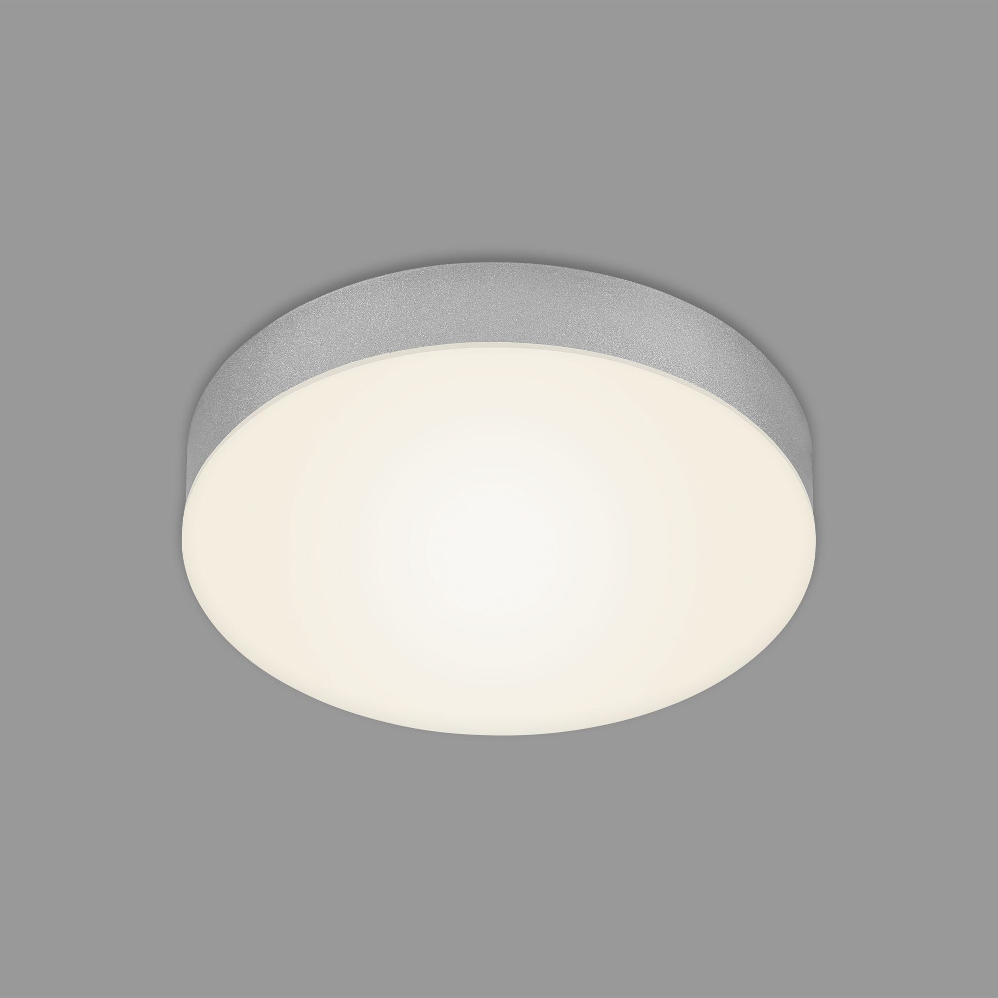 Thumbnail - Briloner, Wandleuchte + Deckenleuchte, Rahmenlose LED Aufbauleuchte, silberfarbig, 1xLED-Platine/16W (1600 lm)