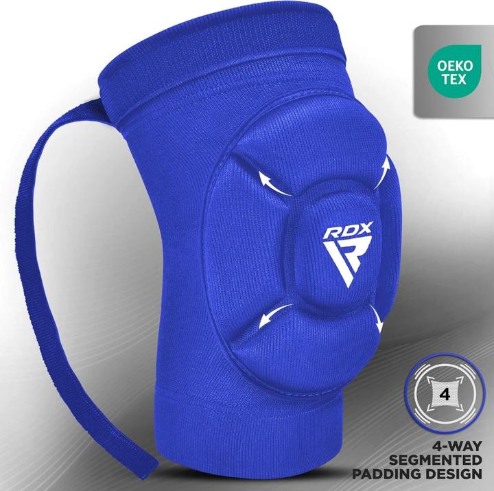 Produktbild Rdx Ellenbogenschutz aus Schaumstoff Blau/Weiss-L (L, Ellbogenschoner, Paar)