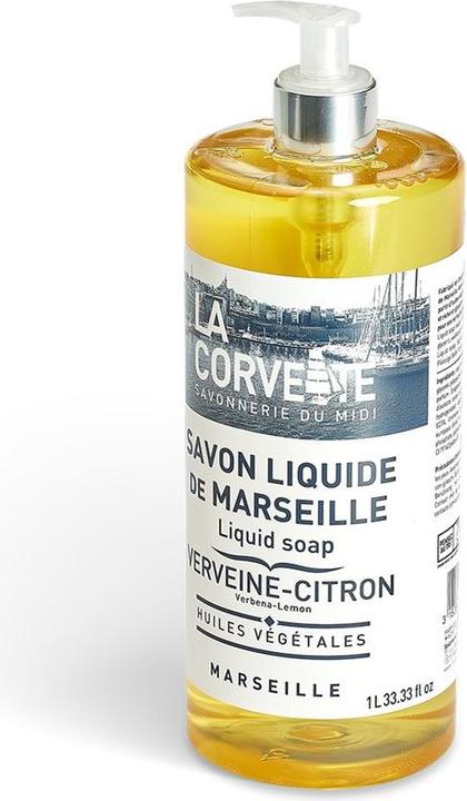 Immagine prodotto La Corvette Sapone liquido di Marsiglia alla Werbena - Limone 1 l - (Sapone liquido, 1000 ml)