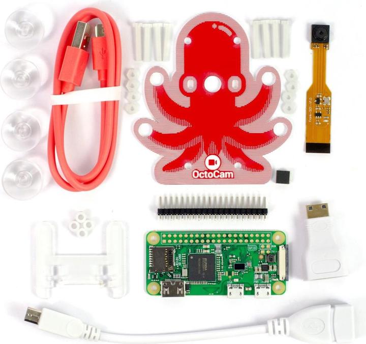 Actual product image Pimoroni Pi Zero W Project Kit - OctoCam