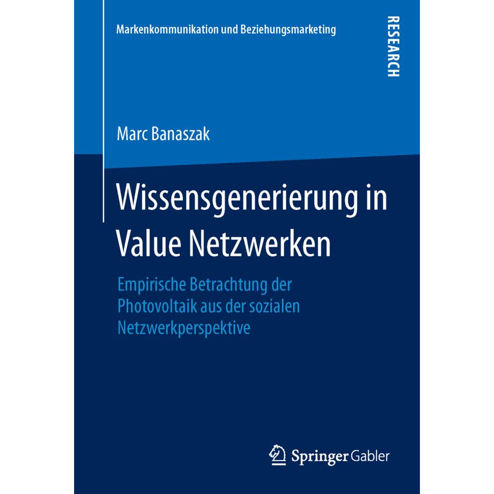 Wissensgenerierung in Value Netzwerken, Fachbücher