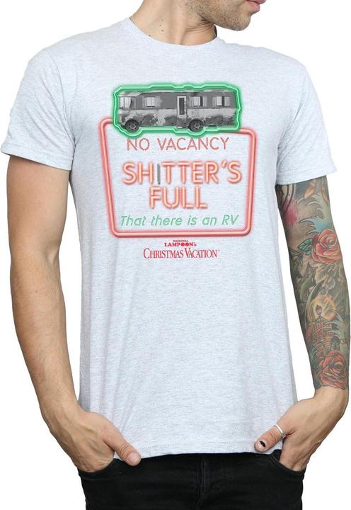 Immagine prodotto National Lampoon´s Vacation National Lampoon's Christmas Vacation Greyscale No Vacancy Maglietta Uomo (XXL)
