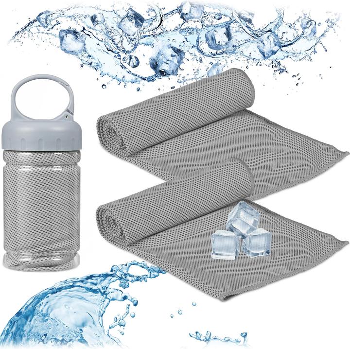 Relaxdays Asciugamano Rinfrescante, Set da 2