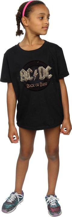 Produktbild AC/DC Mädchen Rock Or Bust TShirt aus Baumwolle (140, 146)