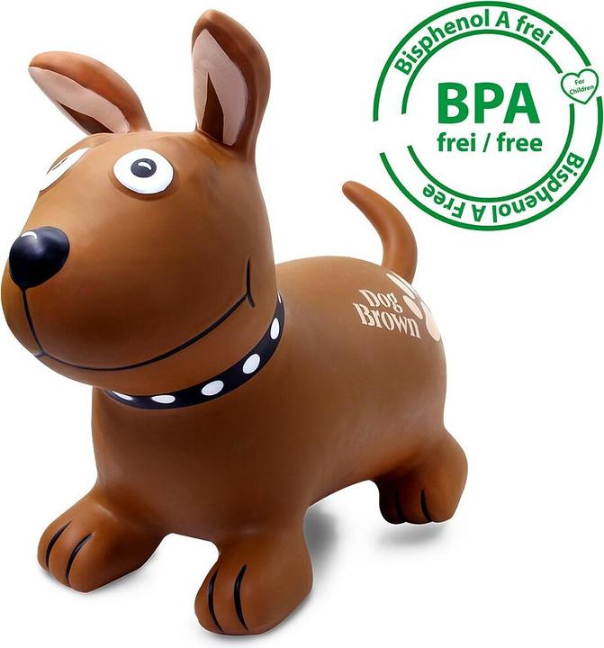 Actual product image Jamara Bouncy animal Dog Brown with pump
