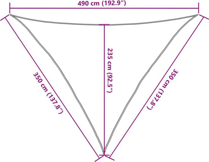 Image du produit vidaXL Sonnensegel (150 x 350 cm)