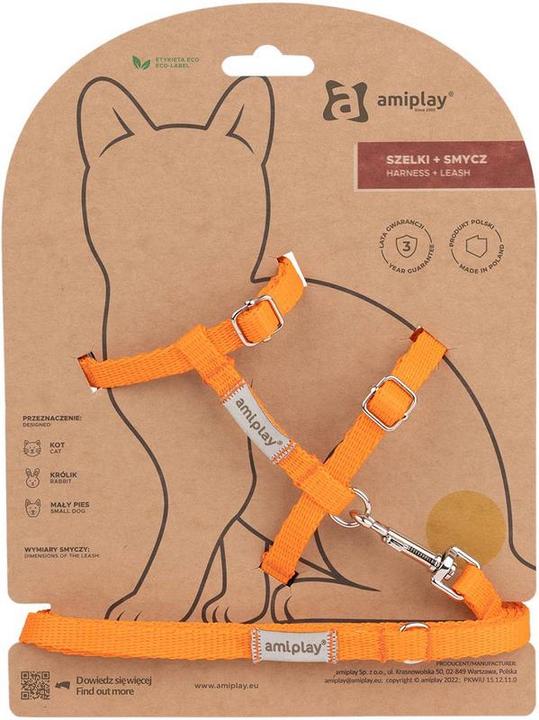 Image du produit amiplay Harnais pour chat Samba (M, Chat, Chien, Général)