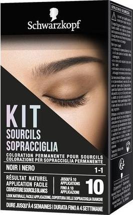 Produktbild Schwarzkopf Augenbrauenfarben-Set Permanente Farbe für Augenbrauen Farbton 1-1 Schwarz