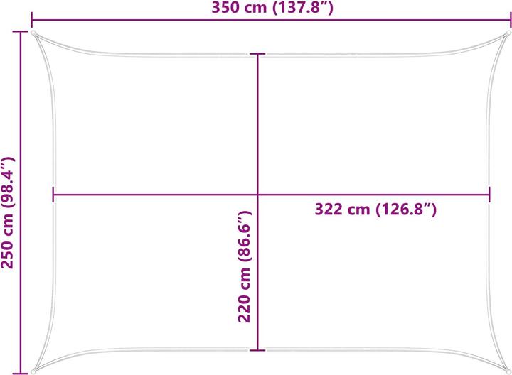 Produktbild vidaXL Outdoor Sonnenschutz Markise (350 x 250 cm)