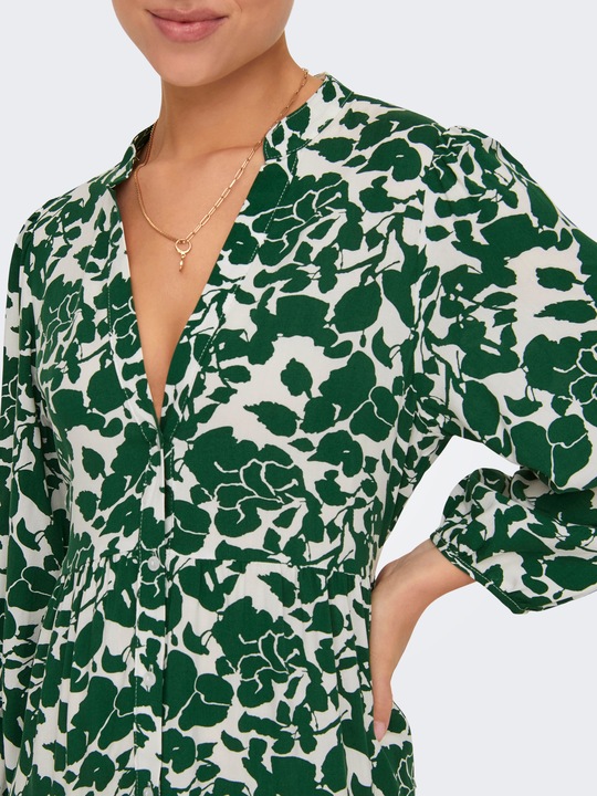 Produktbild Only Locker geschnitten V-Ausschnitt Elastische Bündchen Kurzes Kleid Kleid (L)