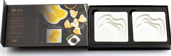 Actual product image Laguiole 2er Set Keramik Olivenöl Schälchen